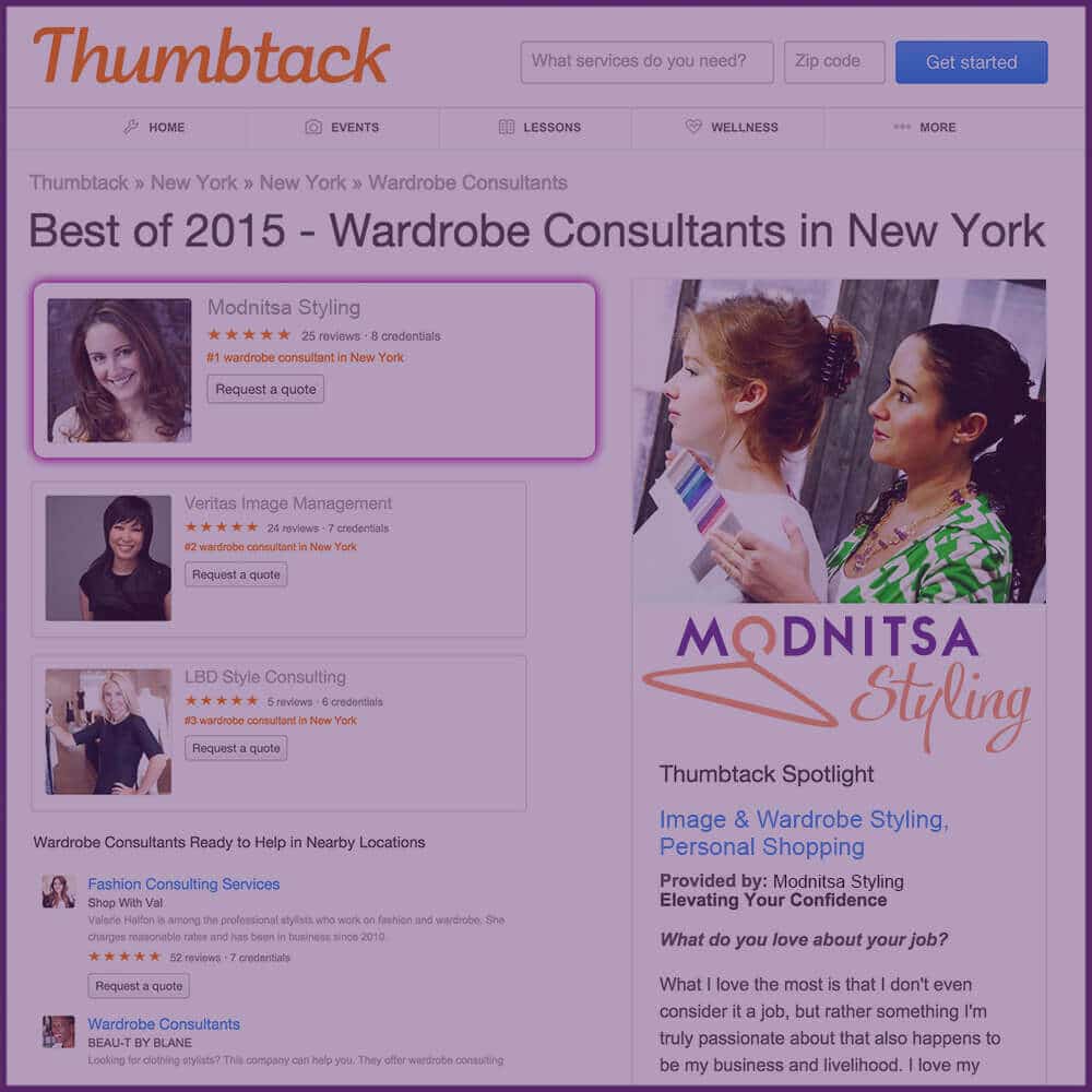 Best Wardrobe Consultant of 2015 in NYC by Thumbtack