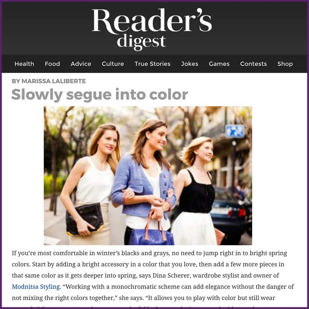 Readers Digest 11 Ways to Transition Your Winter Wardrobe to Spring Article February 21 2017