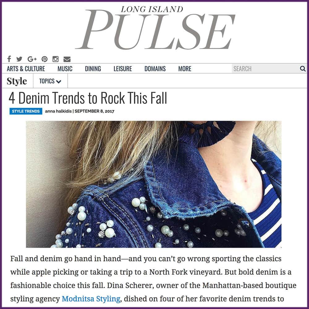 Long Island Pulse 4 Denim Trends To Rock This Fall Article September 8 2017