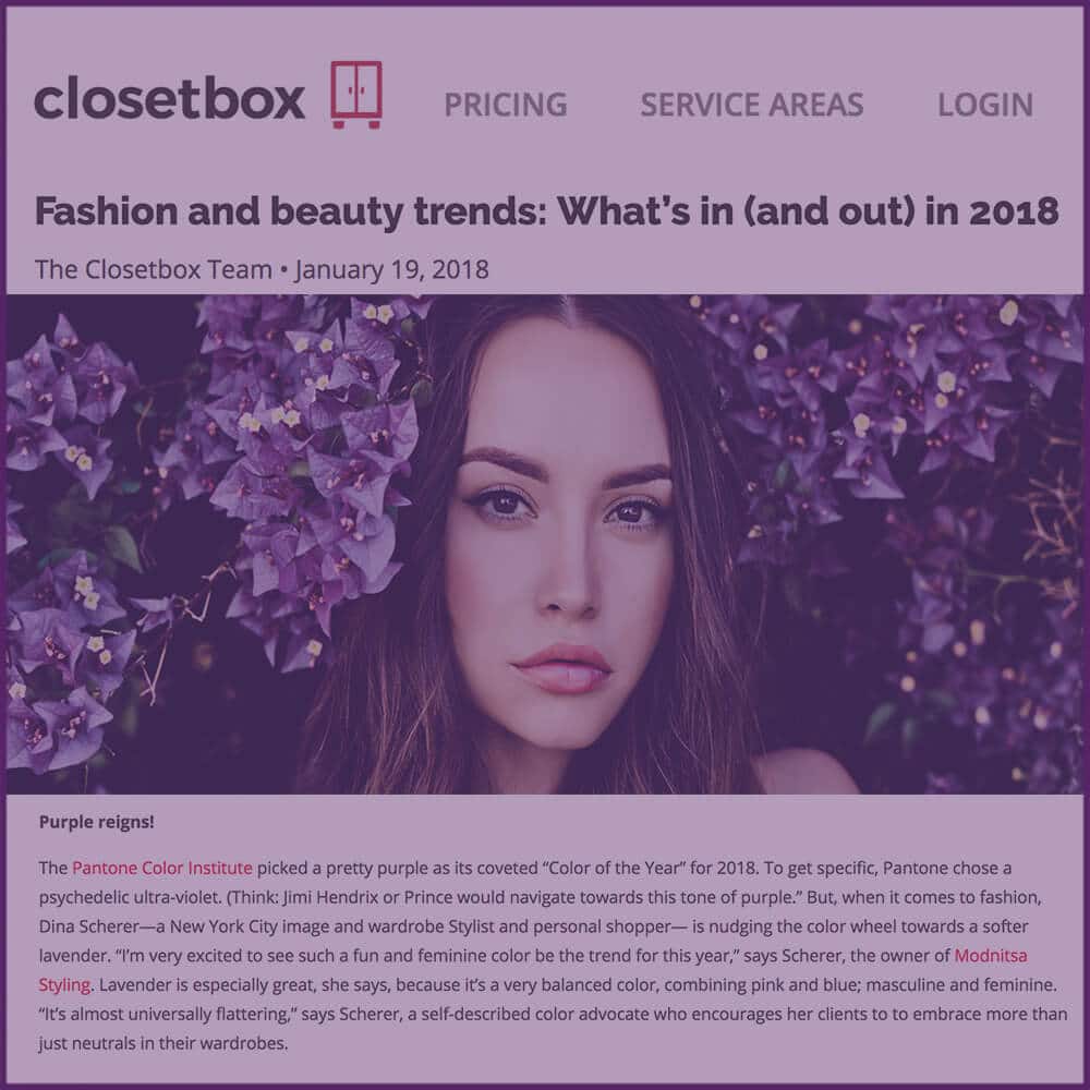 Closet Box Fashion And Beauty Trends What’s In And Out In 2018 Article January 19 2018
