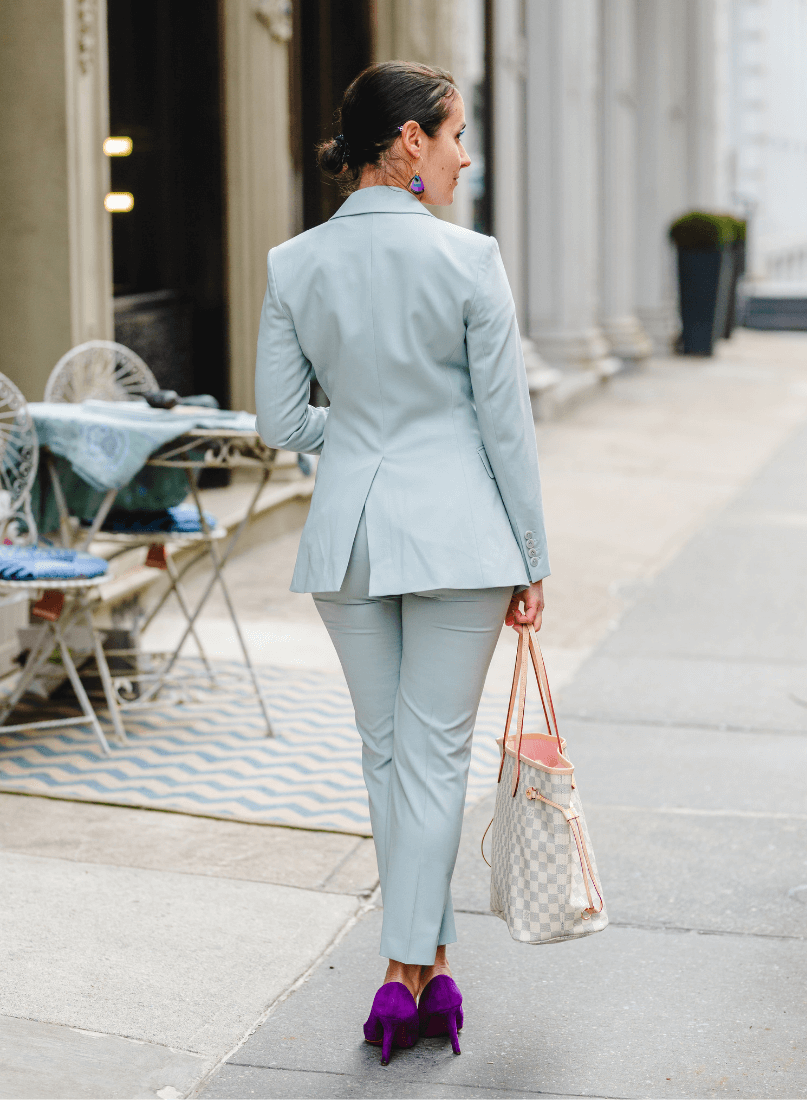 Theory Pant Suit for Spring by Modnitsa Styling