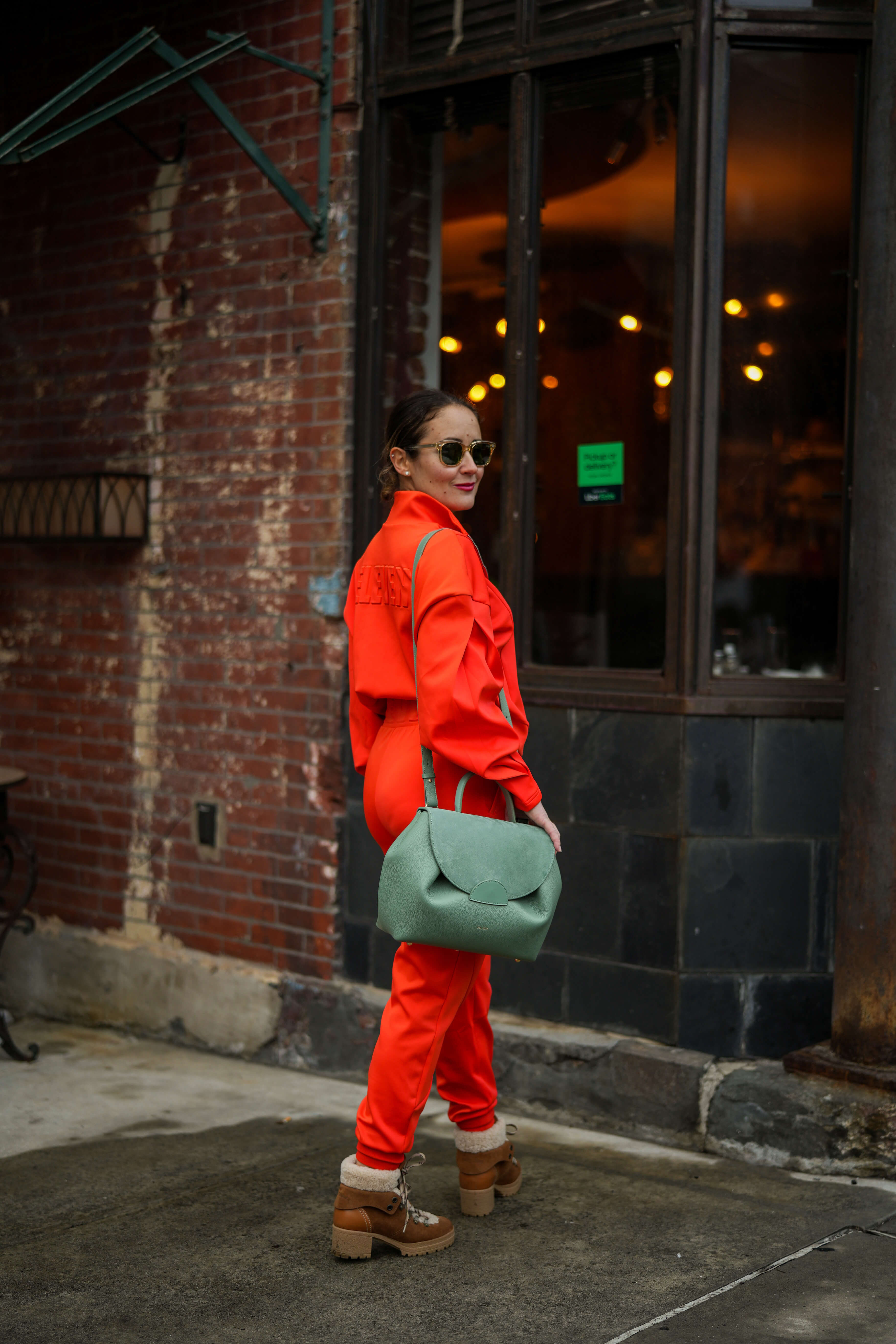 Eleven by Venus Williams Track Suit Polene Bag See by Chloe Boots Garrett Leight Sunnies Outfit by Modnitsa Styling
