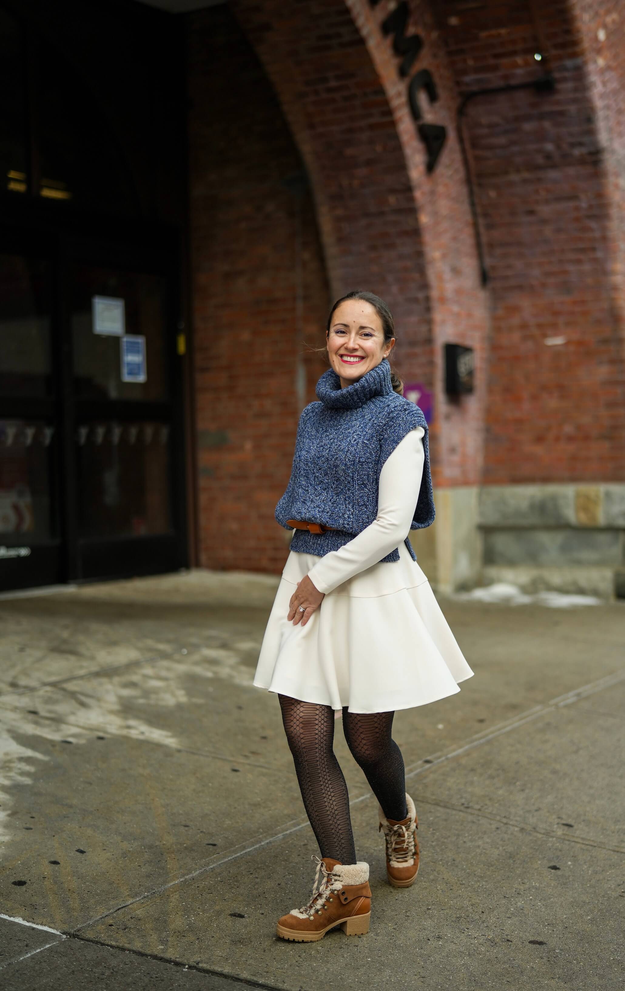 Transitional Winter to Spring Outfit Styling See by Chloe Hiker Boots-  Modnitsa Styling