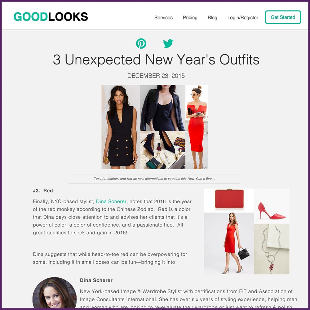 3 Unexpected New Year’s Eve Outfits Goodlooks.me Feature Article