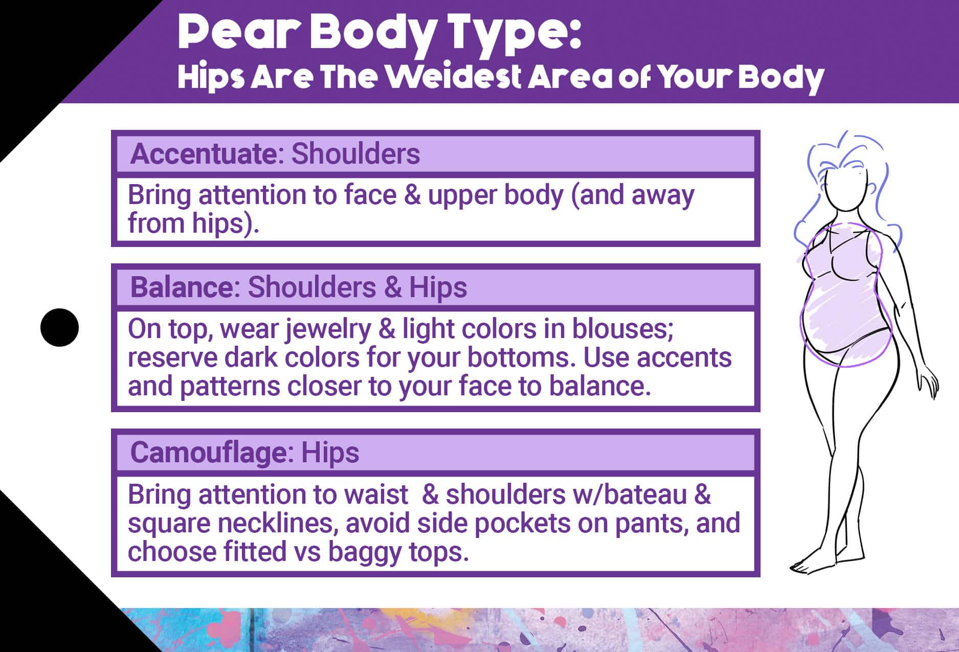 Pear Body Type Styling Suggestions