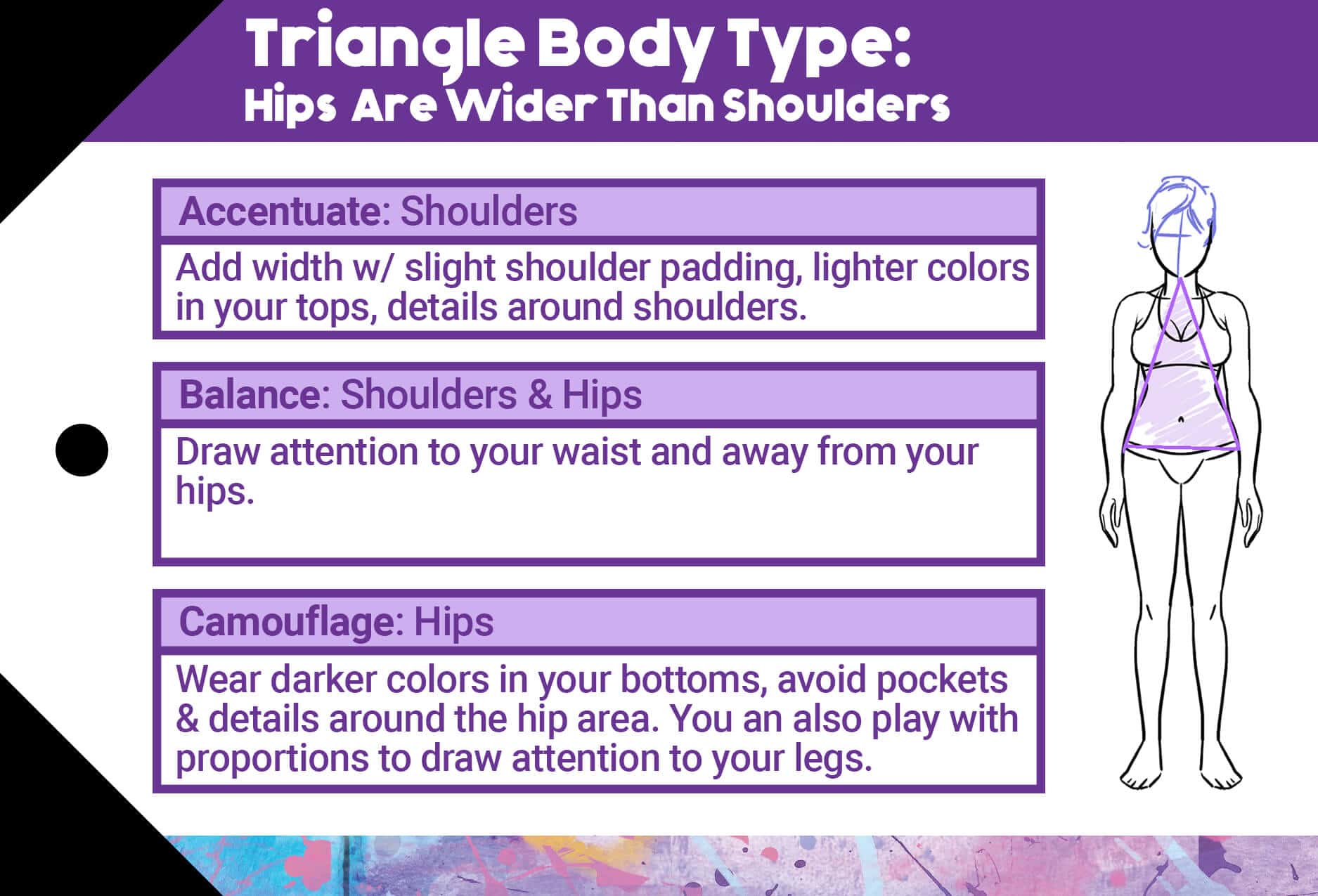 Triangle Body Type Styling Suggestions